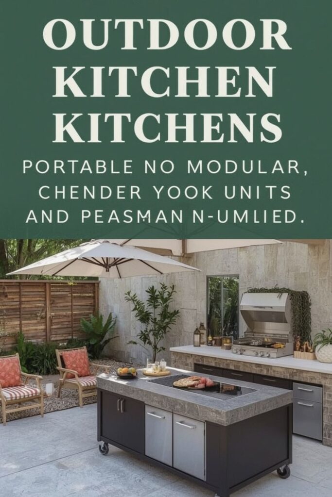 how to design your own outdoor kitchen