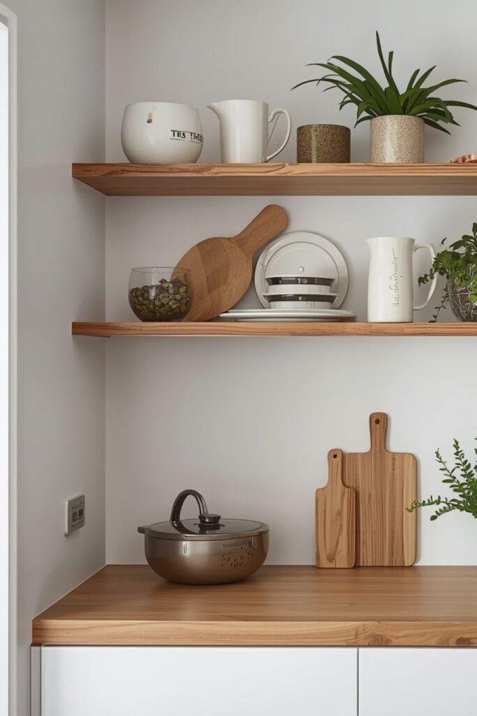 Open Shelving Keeps Small Kitchens Airy