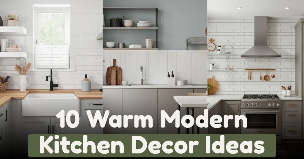 10 Warm Modern Kitchen Decor Ideas
