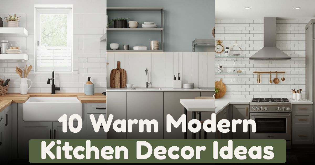 Warm Modern Kitchen Decor Ideas