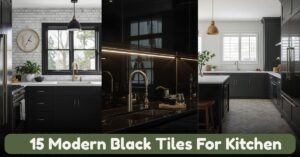 Modern Black Tiles For Kitchen wall ideas